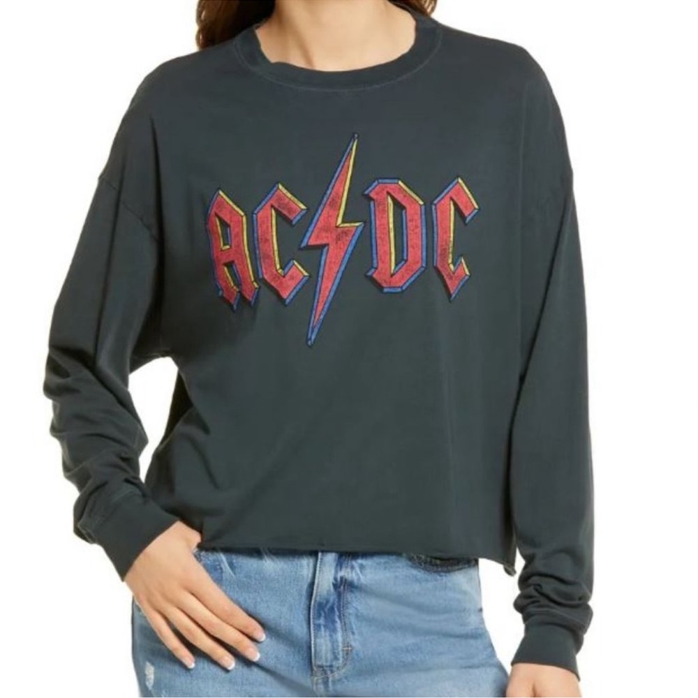 NWT Daydreamer Rock-n-Roll ACDC Long Sleeve Tee
